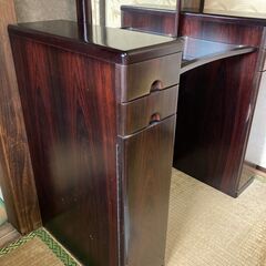 昭和レトロ 鏡台 ドレッサー 宮崎家具 中野区南台でお渡しの画像