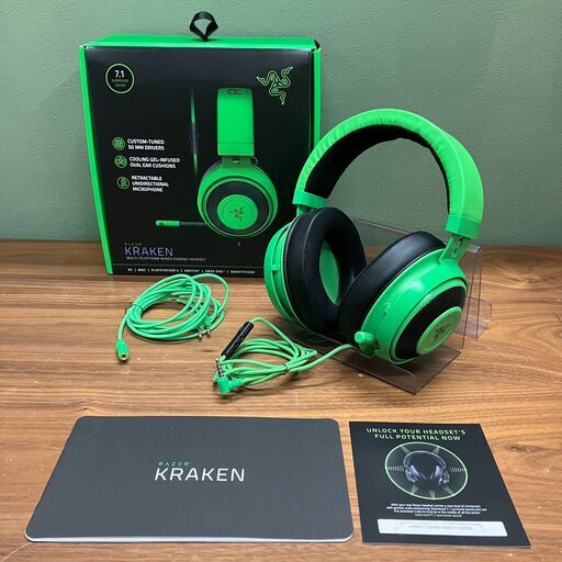 Razer ゲーミングヘッドセット Kraken（グリーン）RZ04-02830200-R3M1