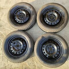 4本 BS 冬 2017年製165/70R14 PCD100 4...