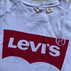 リーバイス★Levi's スウェットトレーナー ロゴスウェット M 白の画像