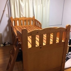 さらに値下げ 木製セミロフトベッド