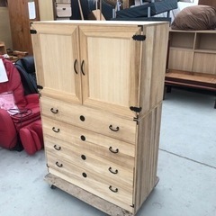 桐タンス 総桐　引き出し4段 着物収納3段 92cm×41cm×...
