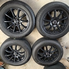 8〜9分山美品！MIDアルミホイール　スタッドレス　ブリジストン...
