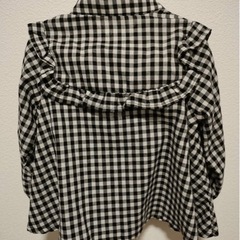 ギンガムチェック トップス 90cmの画像