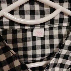 ギンガムチェック トップス 90cmの画像