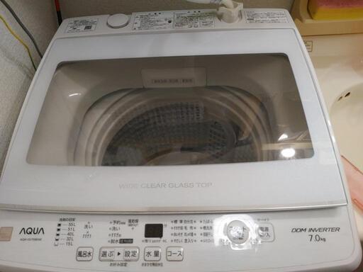 洗濯機は、七キロ洗いの物です