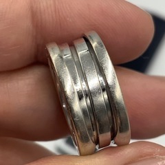 BVLGARI ブルガリ　ビーゼロワン　ホワイトゴールド　9.2g 3バンドリングの画像