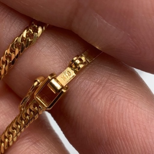 売り切れました。K18 6面ダブル　喜平ネックレス　約50cm 10.3g