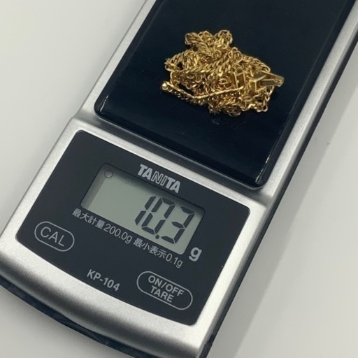 売り切れました。K18 6面ダブル　喜平ネックレス　約50cm 10.3g