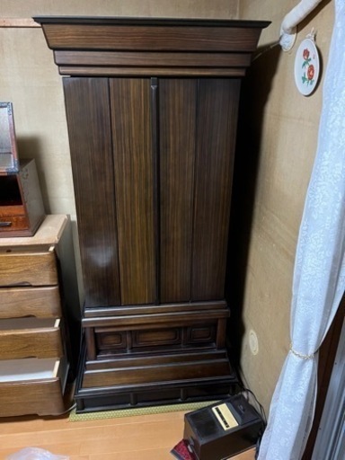 創価学会 黒檀　紫檀 仏壇 電動開閉 高級仏壇 中古美品 仏具セット電動式 大型　購入額67万