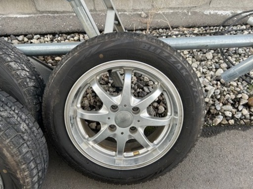 軽自動車用　スタッドレスタイヤホイール4本セット　155/65R14  ブリヂストン　ブリザック
