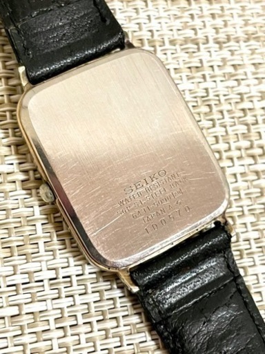 [希少:ヴィンテージ/稼働品]セイコー SEIKO シャリオ/6431/ゴールド/レクタン/70〜80年代/ドレスウォッチ/腕時計