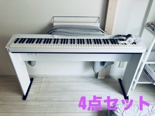 【ほぼ新品】電子ピアノ(CASIO カシオ / PX-S1100WE)4点セット