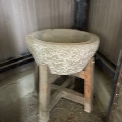 商談中です！餅つきセット、石臼2ヶ、杵、蒸し器の画像