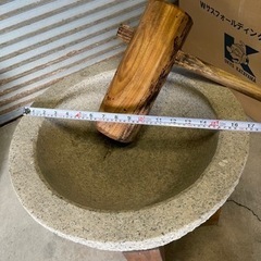 商談中です！餅つきセット、石臼2ヶ、杵、蒸し器の画像