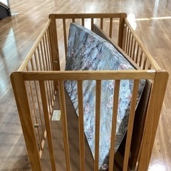 ベビーベッド【町田市再生家具】　232226の画像