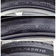 ※取置中　18インチ　タイヤホイール4本セット　225/45R18