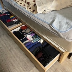 シングルベッド　マットレスセットの画像