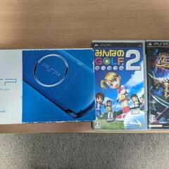 ☆PSP-3000本体＋モンハン3th＋みんゴル2☆の画像