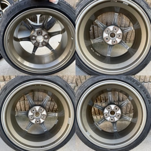 GT-R BNR34 純正ホイール 未走行新品タイヤ 18インチ 9J +30