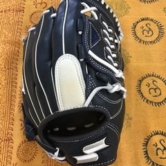 未使用　保管品　軟式用グローブ　SSK 右投げ　ネイビー　ホワイト