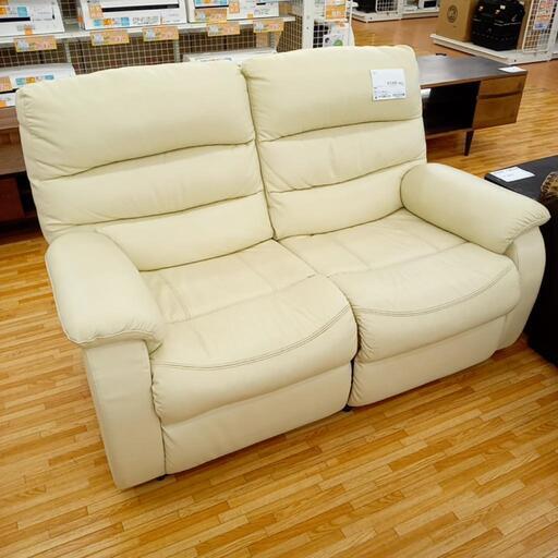 ★ジモティ割あり★ ソファー　ホワイト　クリーニング済　YJ1122