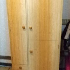 白木のナチュラル家具 洋タンスとラック（テレビ台）