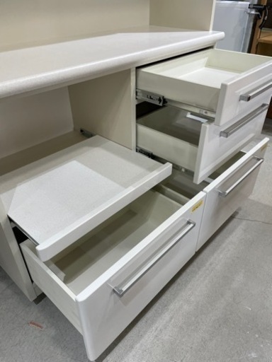 配達可【食器棚　キッチン】【松田家具】クリーニング済み【管理番号11612】