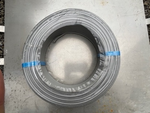 【中古】【未使用】未使用 電線 VVFケーブル2*1.6mm 1.6mm×2芯 VVF 1.6×2C 100m 16.4kg 灰色