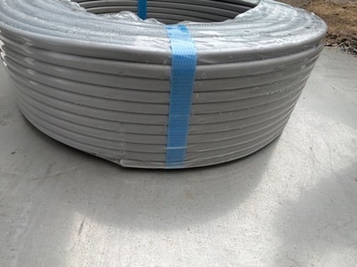 【中古】【未使用】未使用 電線 VVFケーブル2*1.6mm 1.6mm×2芯 VVF 1.6×2C 100m 16.4kg 灰色