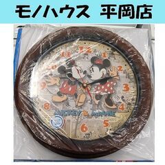 未使用品 ディズニー ミッキー＆ミニー 35cm ウォールクロッ...
