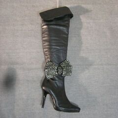 未使用　ブーツの飾り　ブラックの画像