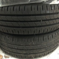 タイヤ、ホイール4本セット15インチ5.0J+45 4H-100 165/55R15 バリ溝タイヤ付きの画像