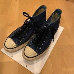 PRAS インディゴ染めハイカットスニーカー