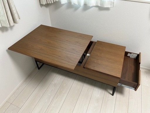 【美品】昇降センターテーブル(Nヒバリ 120 MBR）