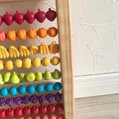 100玉そろばん　フルーツ珠の画像