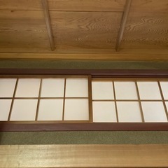 小窓　ガラス障子