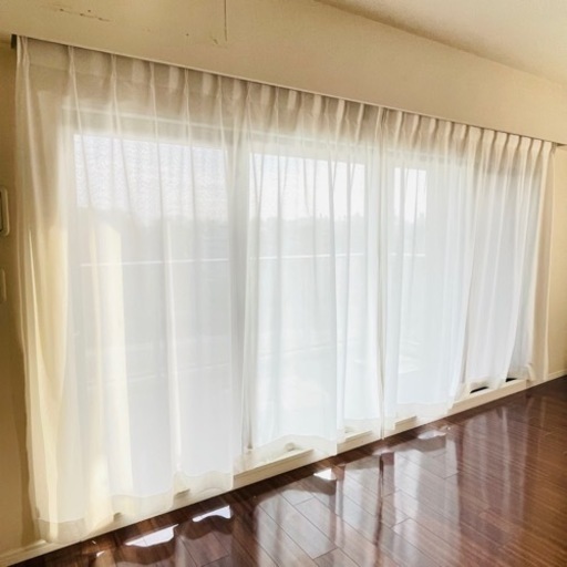 大窓用✨200×210cm レースカーテン　2枚組