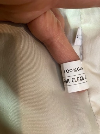 サガフォックス　白9号　美品　リアルファーコート
