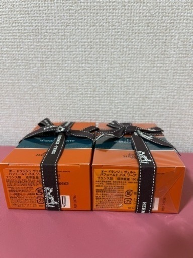 エルメス パフュームドソープ オードランジュヴェルト2個セット おまけ付き