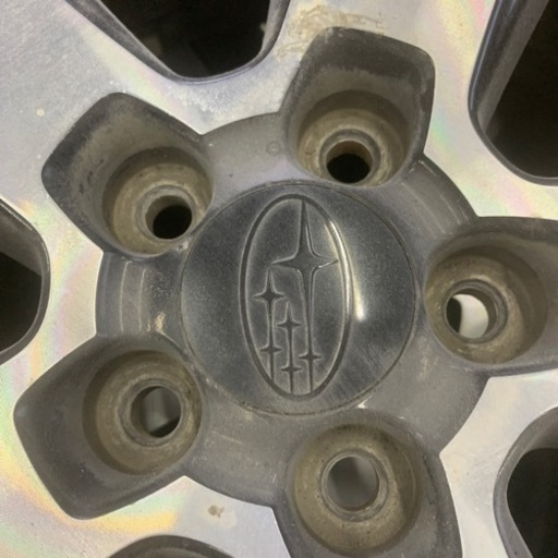 ‼️値下げ‼️スバル純正アルミホイール　スタッドレス4本セット　225.60.17 バリ山