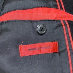 HUGO BOSS チェスターコート カシミア/ウール　ブラックの画像