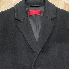HUGO BOSS チェスターコート カシミア/ウール　ブラックの画像