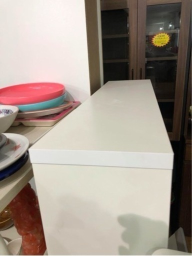 木製シューズBOX  4段 ホワイト