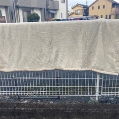 二枚合わせ毛布　花柄の画像