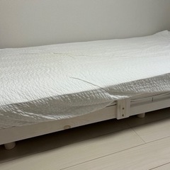 ニトリ　ホワイト　すのこベット　マットレス　無料の画像
