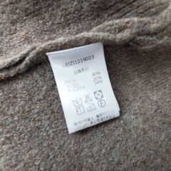 新品タグ付 Libra タートルロングニットワンピース モカ フリーサイズの画像