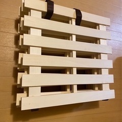 ニトリ　すのこ　シングル用セミダブル用セットの画像