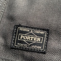 美品◇吉田カバン POSTER ポーター スモーキー トートバッグ (L) SMOKY ブラックの画像