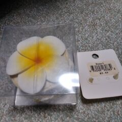 ハイビスカスピアスと小物入れ(お値引き致しました)の画像